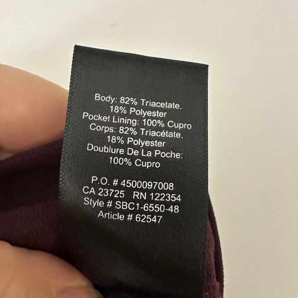 ARITZIA Babaton Conan Pant Maroon & Beige Stripe sz 4‎ - Picture 3 of 11